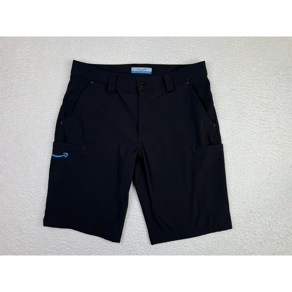 Amazon Shorts Mens Small Black Flex Cargo Stretch Workwear Pockets 11" Inseam